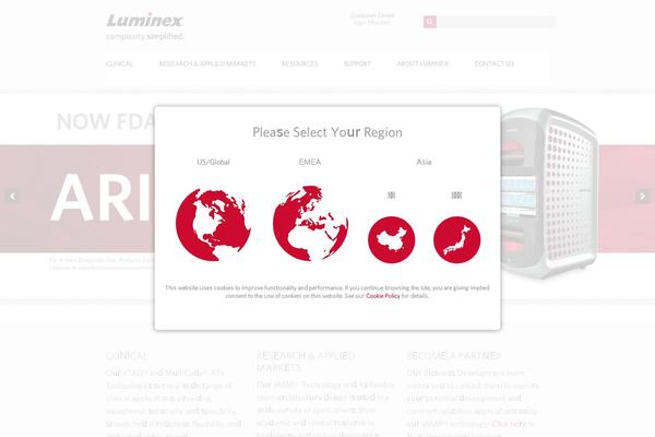 Site using Luminex-document-search plugin