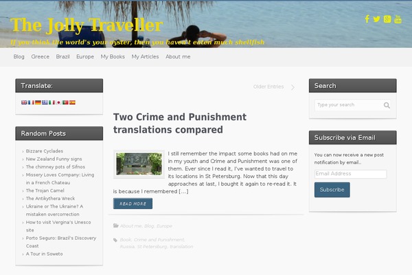 Site using Google Language Translator plugin