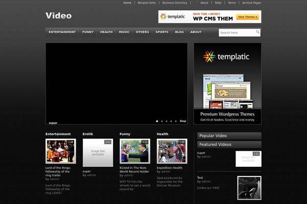 Site using WORDPRESS VIDEO GALLERY plugin