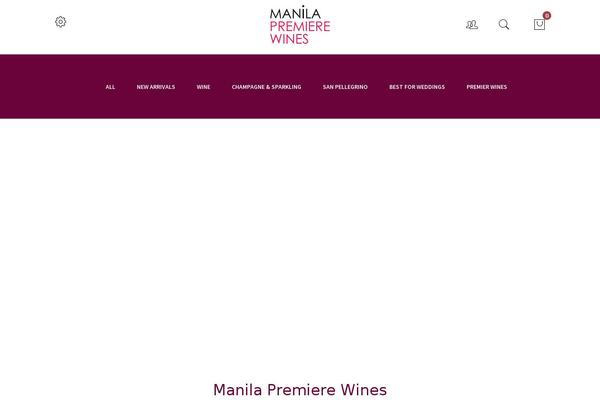 Site using Manila-premiere-wines plugin
