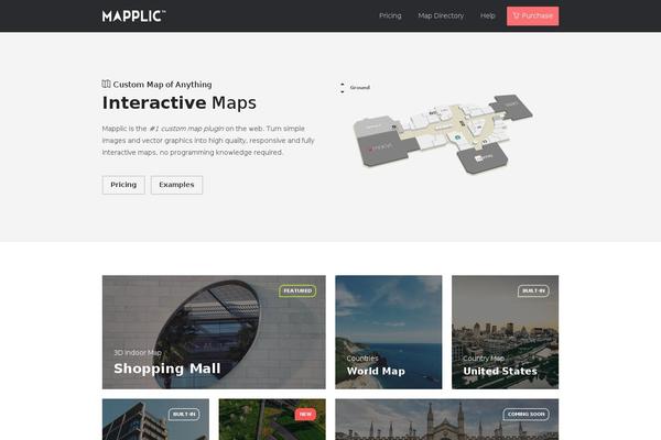 Site using Mapplic-routes plugin