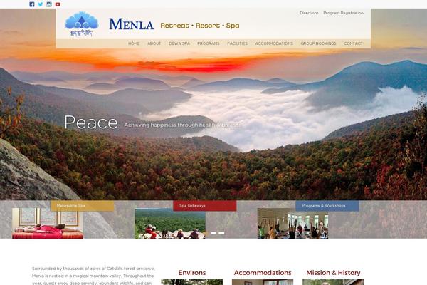 Site using Menla-retreat-slideshow plugin