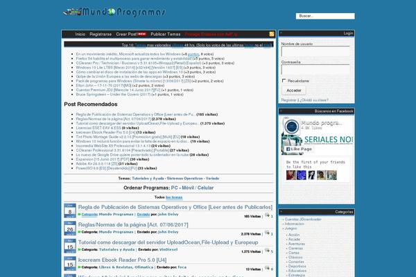 Sidebar Login Widget website example screenshot