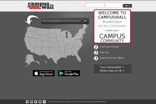 Site using Campuswall-common plugin