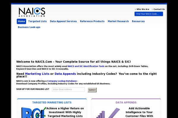 Site using Naics-searches plugin