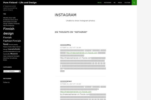 Site using Instagram Picture plugin