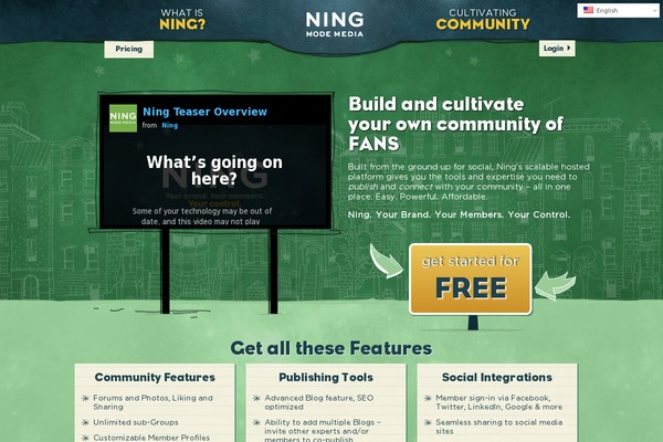Site using Ning plugin