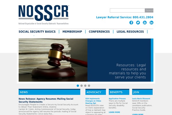 Site using Nosscr-newsletter plugin