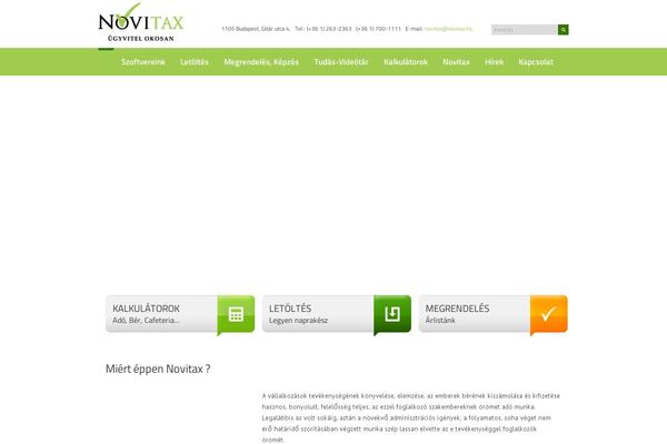 Site using Novitax-forms plugin