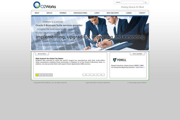 Site using O2works-knowledge-works plugin