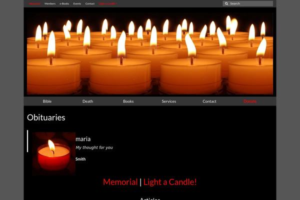 Site using In-memoriam-light-a-candle plugin