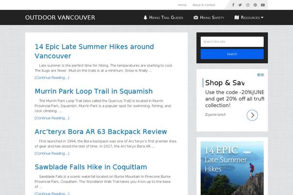 Site using Hiking-guides-listing plugin