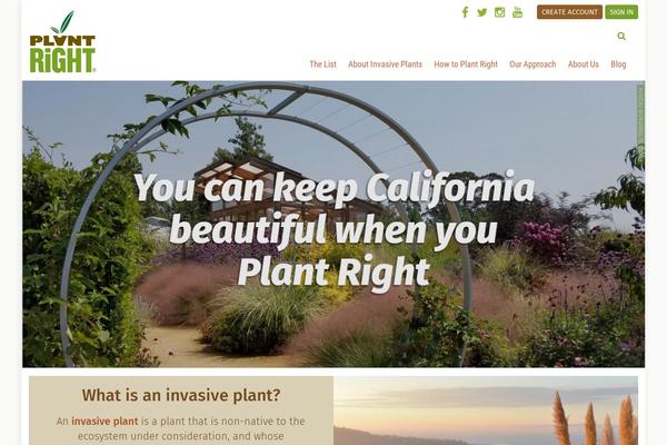 Site using Plantright plugin
