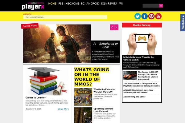 Site using Magazine3-widgets plugin
