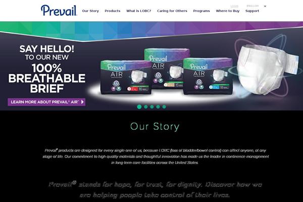 Site using Prevail_products plugin