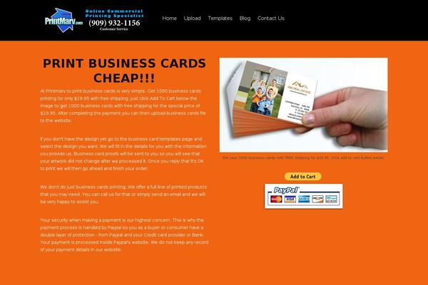 Site using Woocommerce-business-card-flyer-designer plugin