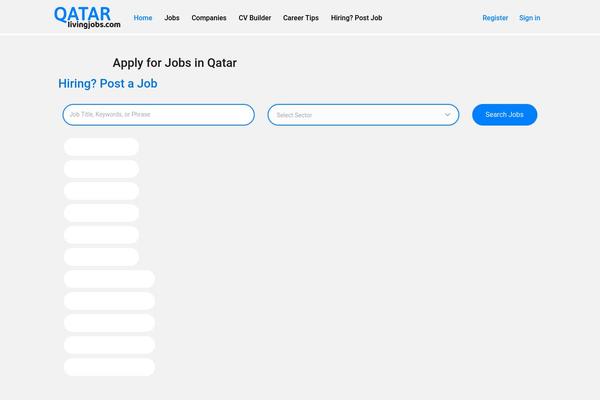 Site using Wp-jobsearch plugin
