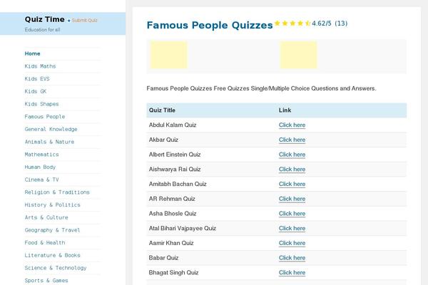 Site using Poll, Quiz & List by OpinionStage plugin
