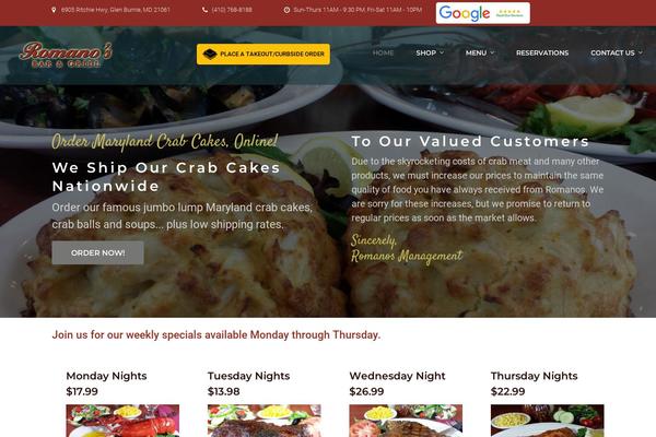Site using Restaurantpress plugin
