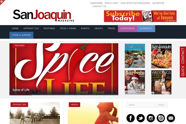 Site using ISSUU Magazine Display plugin