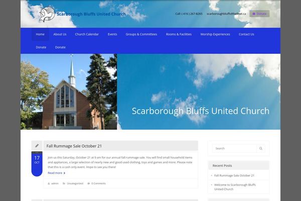 Site using Swm-church-shortcodes plugin
