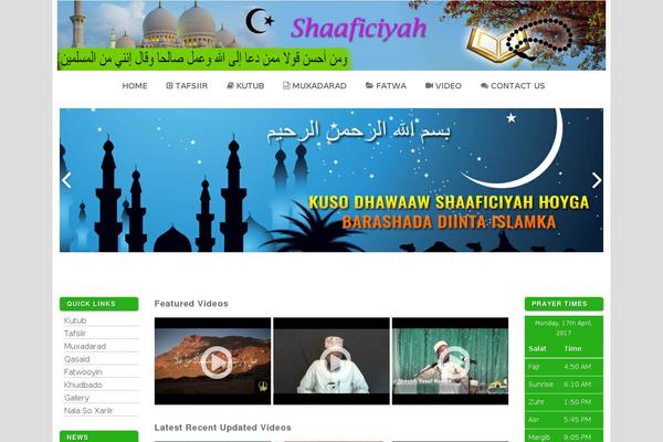Site using MasjidNow Prayer Timings for Mosques plugin