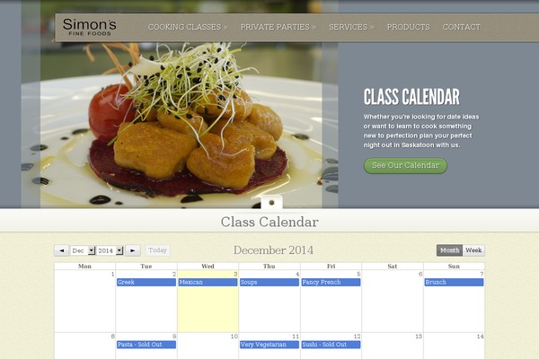 Site using Event Calendar plugin