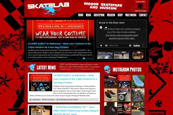 Site using Skatelab-twitter-feed plugin