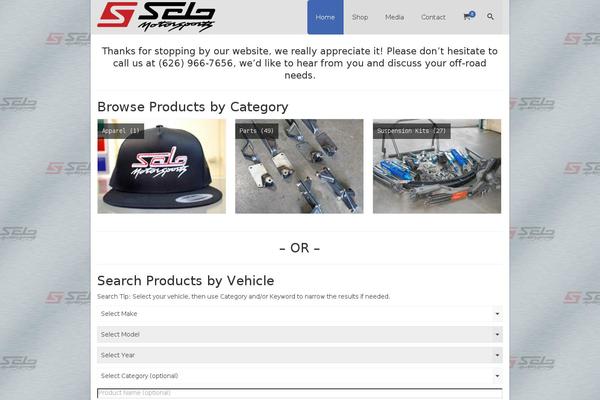 Site using Woo-vehicle-parts-finder plugin