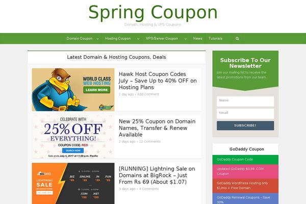 Site using Coupon-table plugin