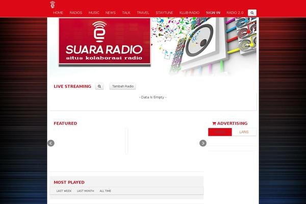 Site using Suararadio plugin