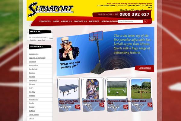 Site using Supasport plugin