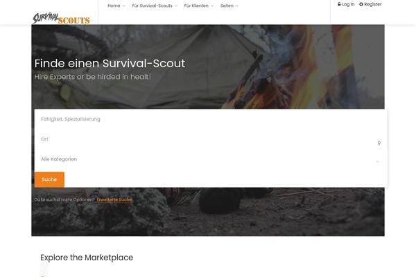 Site using Workscout-core plugin