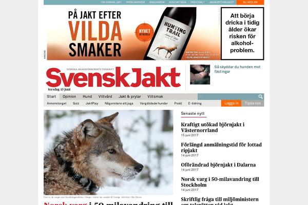 Site using Svenskjakt-gutenberg plugin
