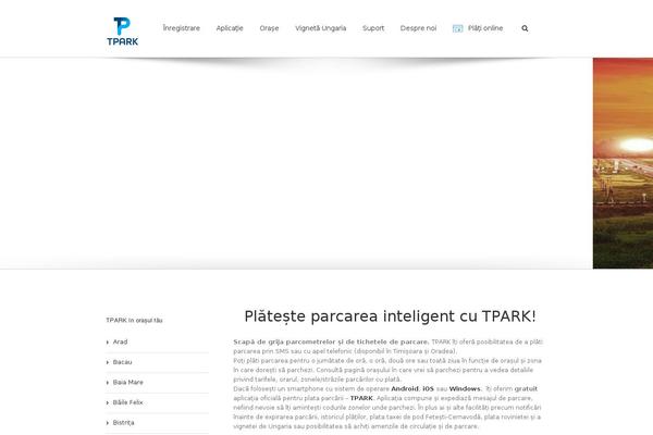 Site using Elementor-tpark plugin