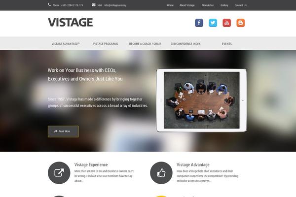 Site using Vistage-blocks plugin