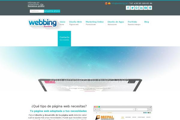 Site using Webbing-portfoli-home plugin