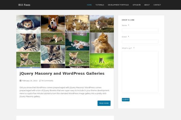 Site using jQuery Masonry Image Gallery plugin