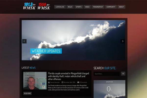 Site using NOAA Weather plugin