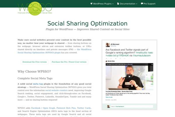 Site using WordPress Social Sharing Optimization - Improves Editing / Publishing / Shared Content plugin