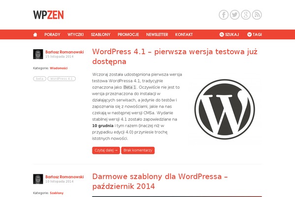 Site using Wpzen-newsletter plugin