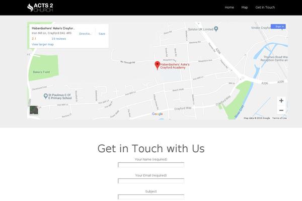 Site using Google Maps All In One plugin