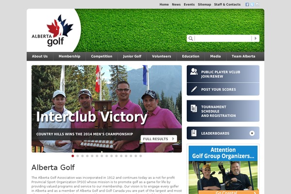 Site using ABGolfTeam_Banners plugin