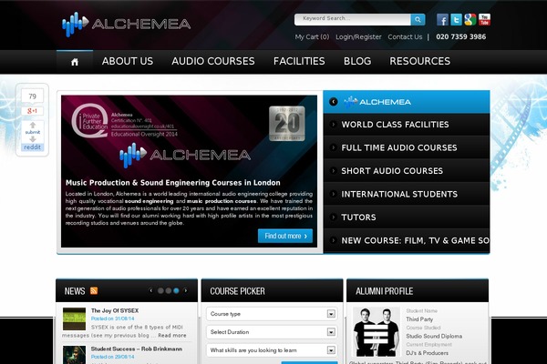 Site using Alchemea-ecommerce plugin