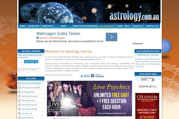 Site using Astrology-plugin plugin