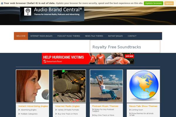 Site using Wonderplugin-audio plugin
