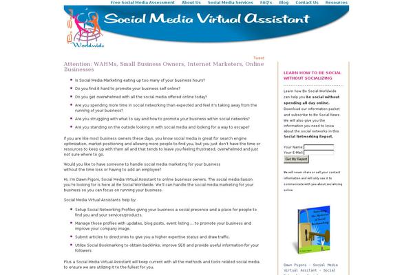 Site using Social Bookmarks plugin