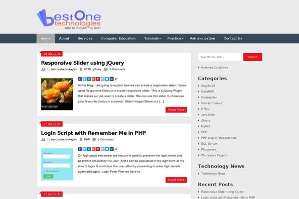 Site using Simplified Social Share plugin