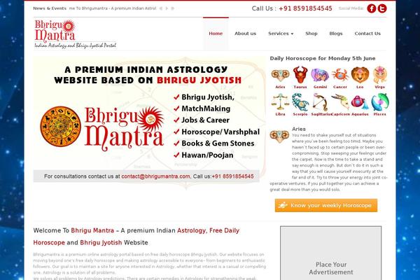 Site using Wpdh-horoscopes plugin