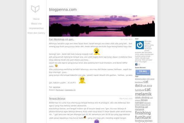 Site using About Me 3000 widget plugin
